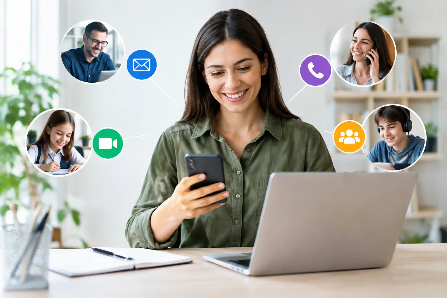 Comunicación escolar multicanal efectiva