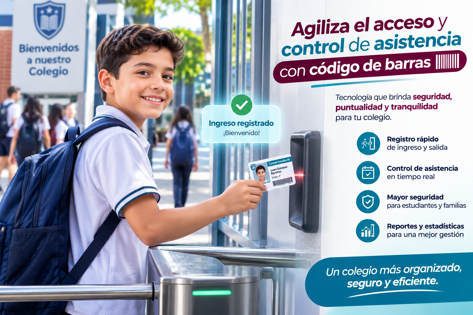 Registro con código de barras